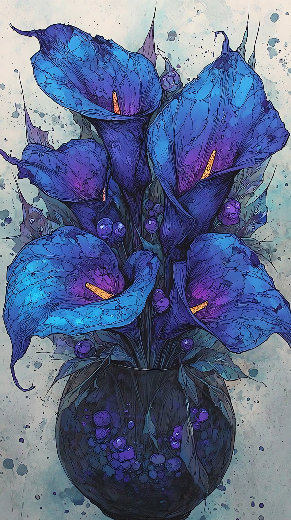 Ethereal Blooms of Midnight